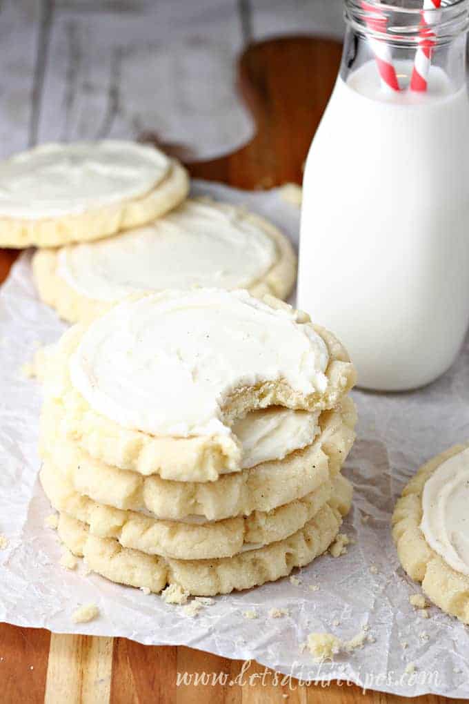 Frosted Eggnog Sugar Cookies