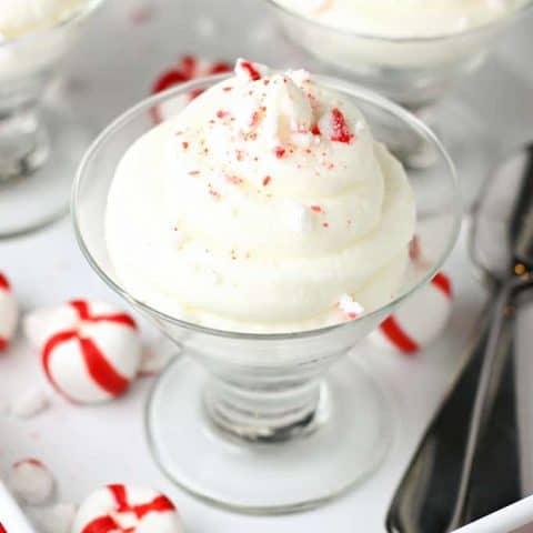 No Bake Peppermint Cheesecake Mousse