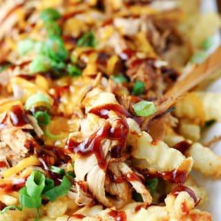Balsamic Barbecue Pulled Pork Fries