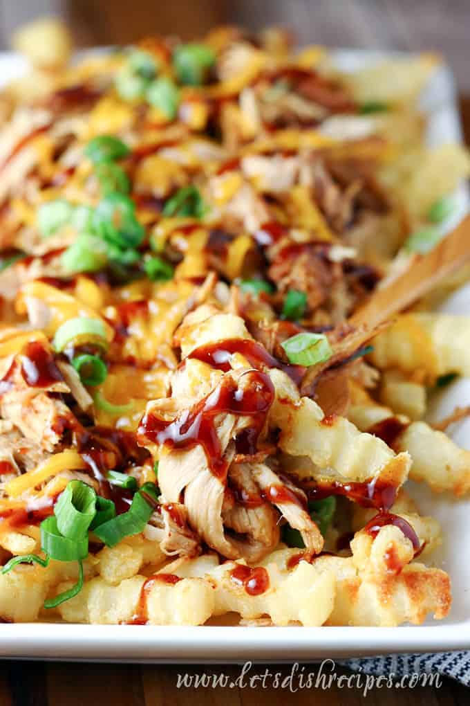 Balsamic Barbecue Pulled Pork Fries
