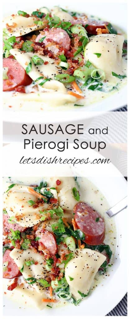 Sausage and Pierogi Soup
