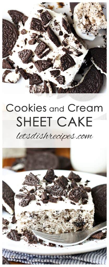 Cookies and Cream Sheet Cake