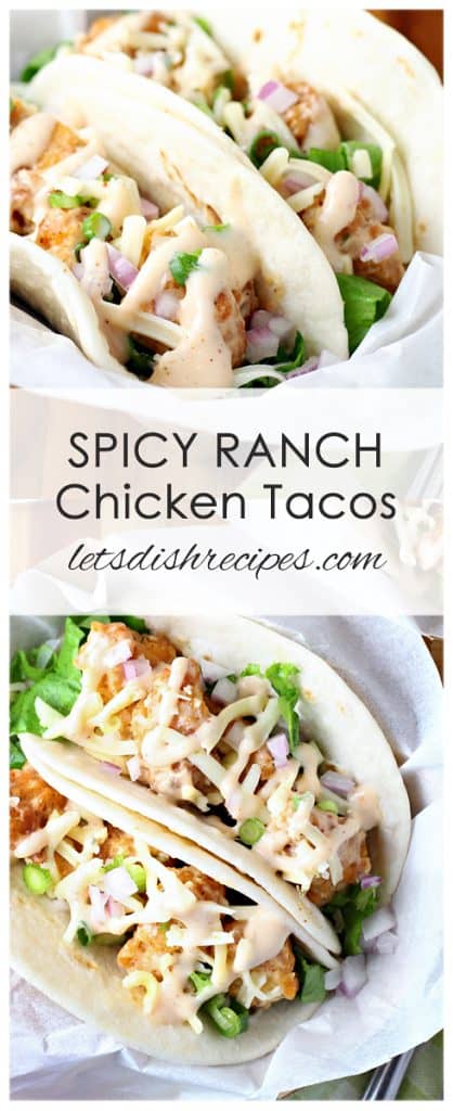 Spicy Ranch Chicken Tacos