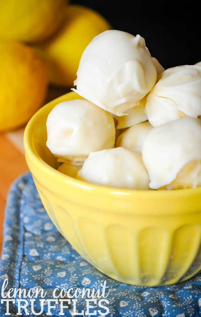 Lemon Coconut Truffles