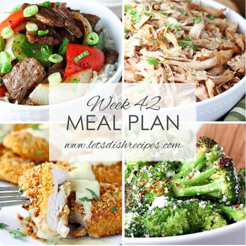 Let's Dish Easy Meal Plan (Week 42) | Let's Dish Recipes