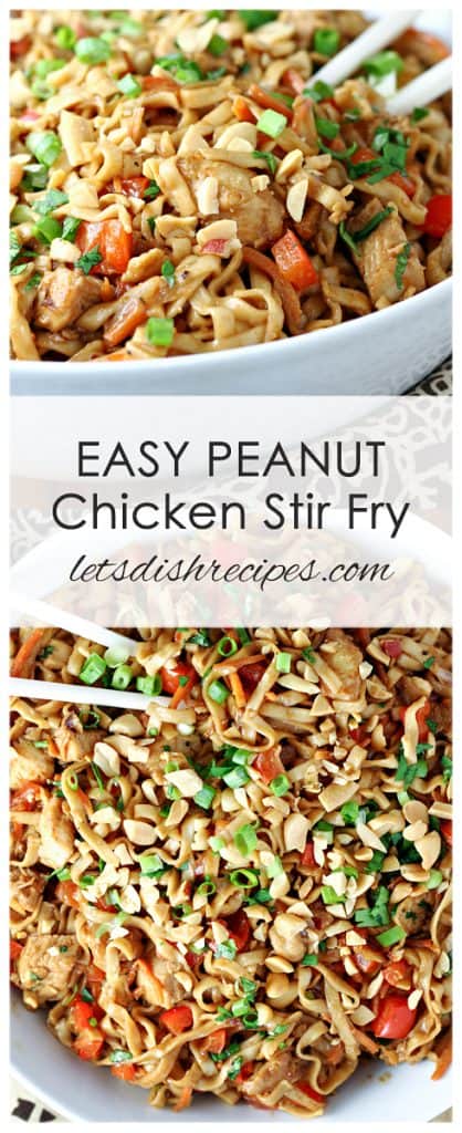 Easy Peanut Chicken Stir Fry