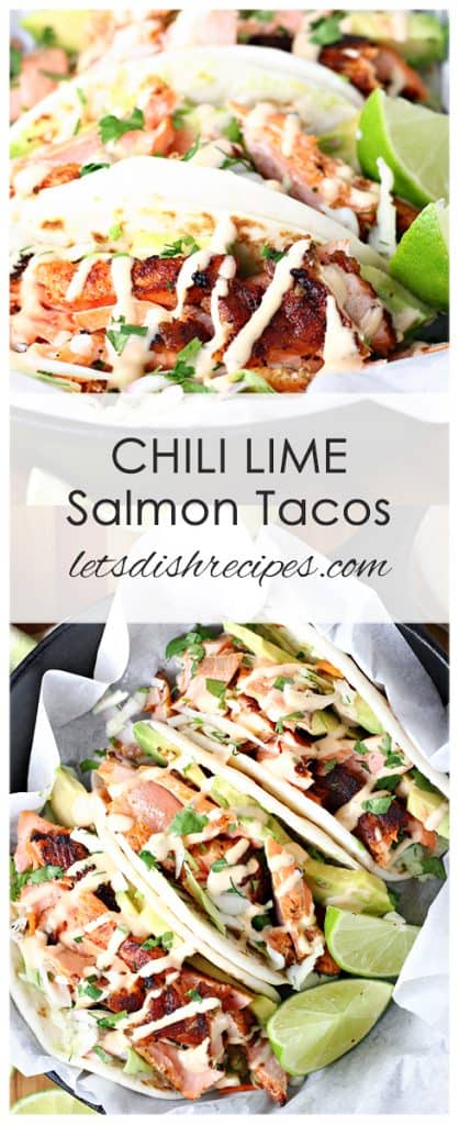 Chile Lime Salmon Tacos