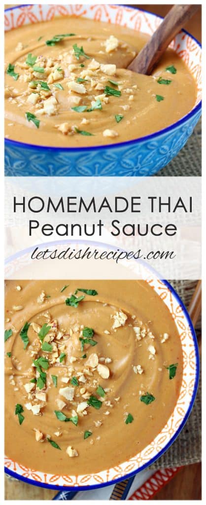 Homemade Thai Peanut Sauce
