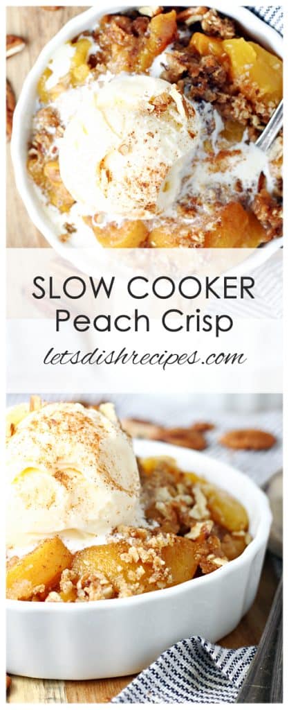 Slow Cooker Peach Crisp