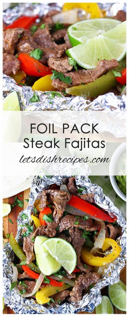 Foil Pack Steak Fajitas