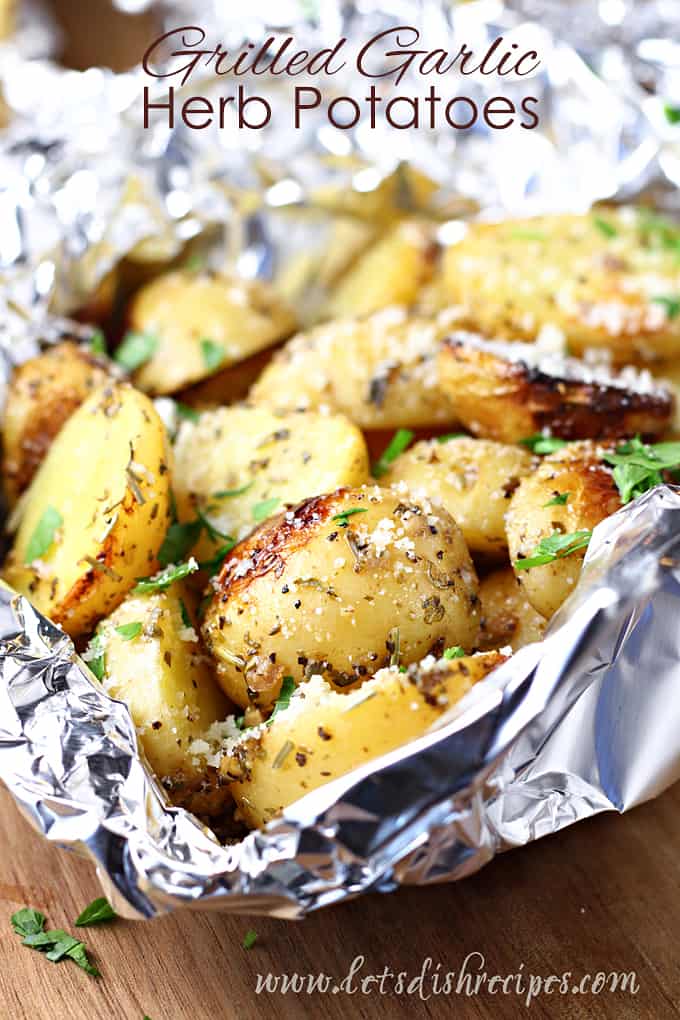 Grilled Garlic Herb Potatoes