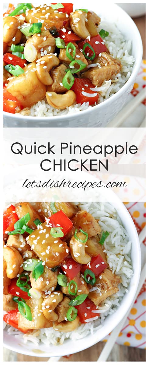 Quick Pineapple Chicken — Let's Dish Recipes
