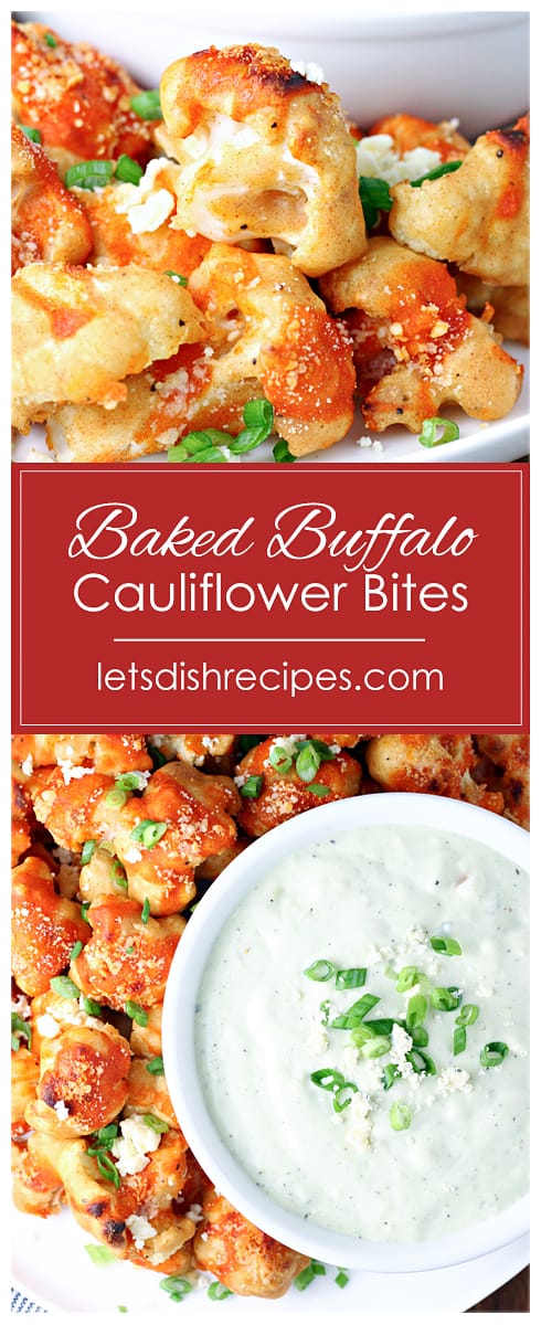 Baked Buffalo Cauliflower Bites