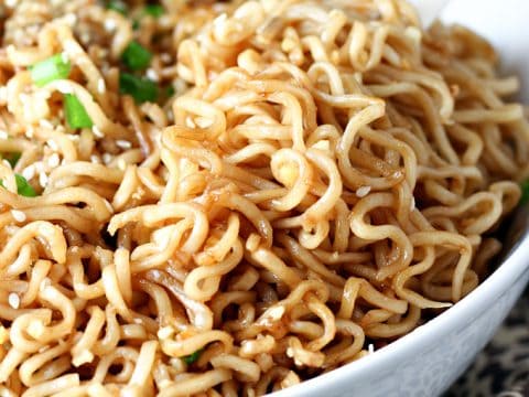 Spicy Thai Peanut Noodles Let S Dish Recipes