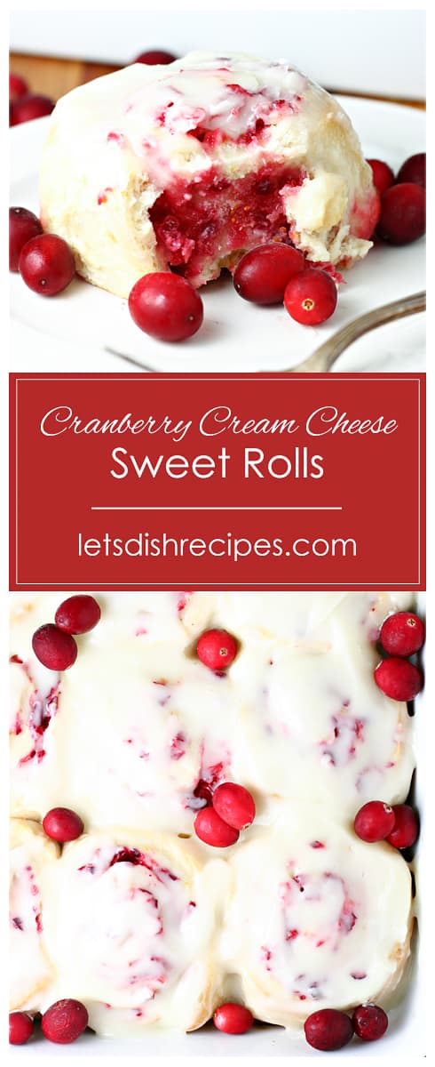 Cranberry Cream Cheese Sweet Rolls