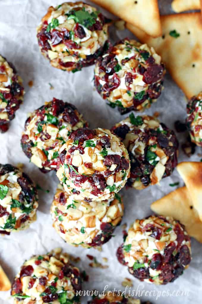 Cranberry Nut Goat Cheese Bites