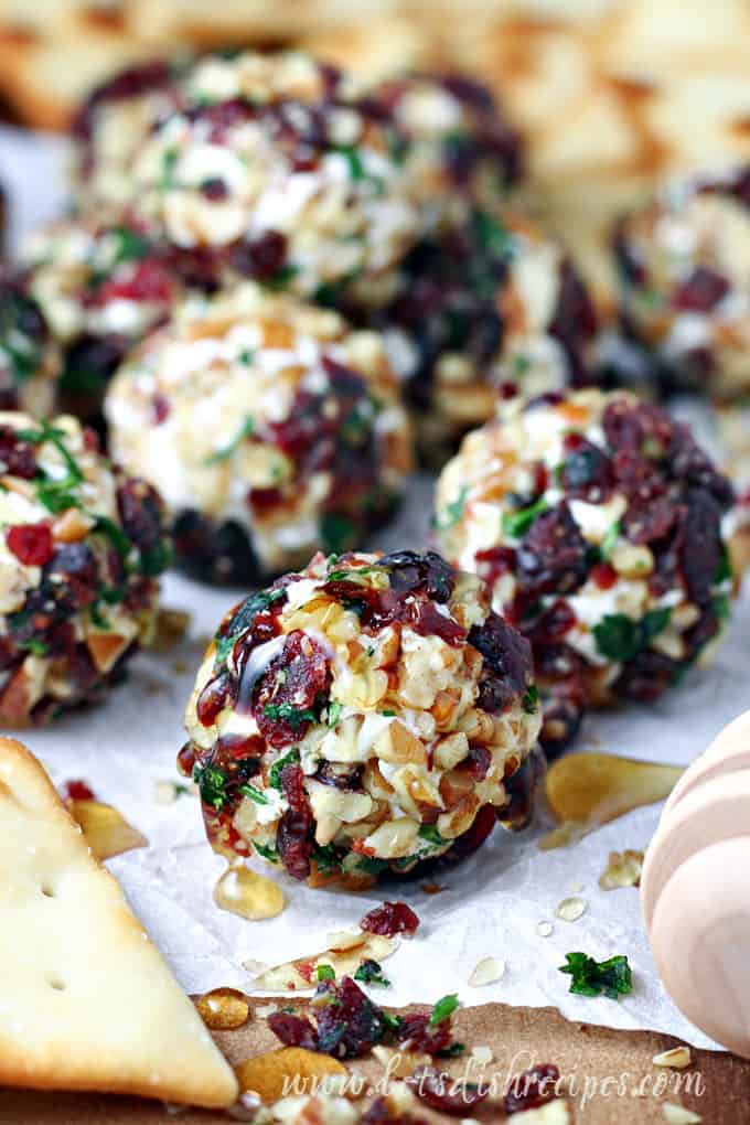 Cranberry Nut Goat Cheese Bites
