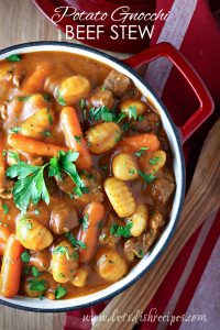 Potato Gnocchi Beef Stew | Let's Dish Recipes