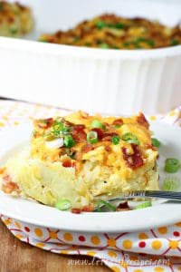 Cheesy Bacon Egg Hashbrown Casserole | Let's Dish Recipes