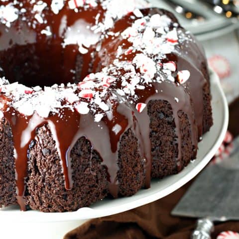 Chocolate Peppermint Bundt Cake