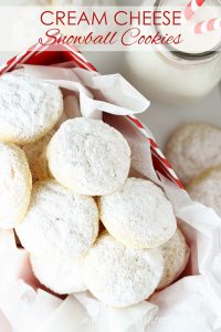 Cream Cheese Snowball Cookies