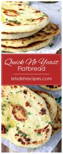 Quick No Yeast Flatbread — Let's Dish Recipes