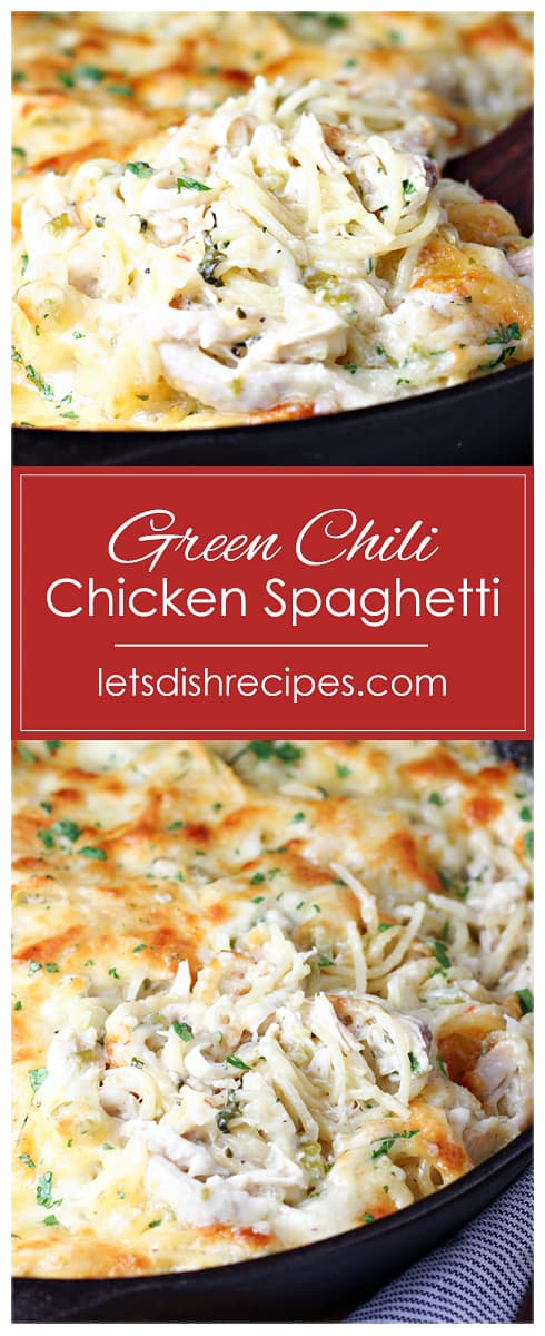 Green Chili Chicken Spaghetti