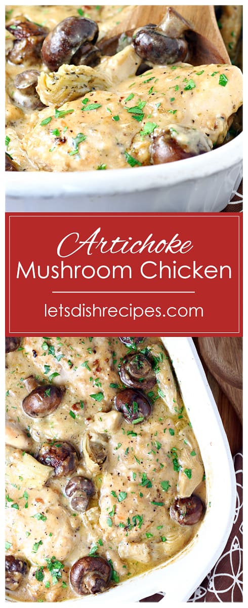 Creamy Artichoke Mushroom Chicken