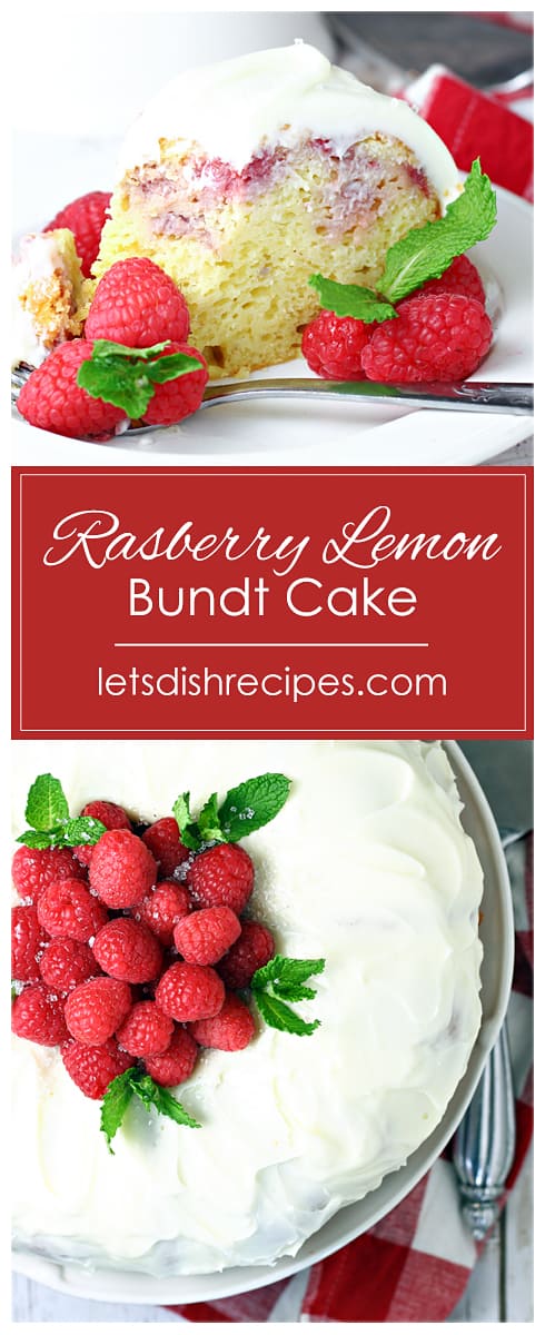 Easy Raspberry Lemon Bundt Cake
