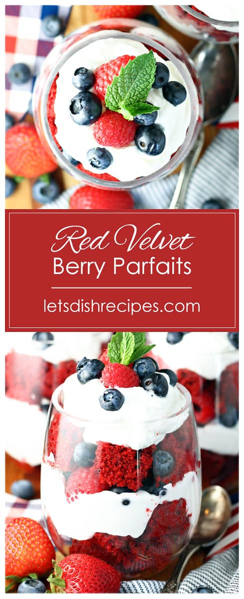 Red Velvet Berry Parfaits