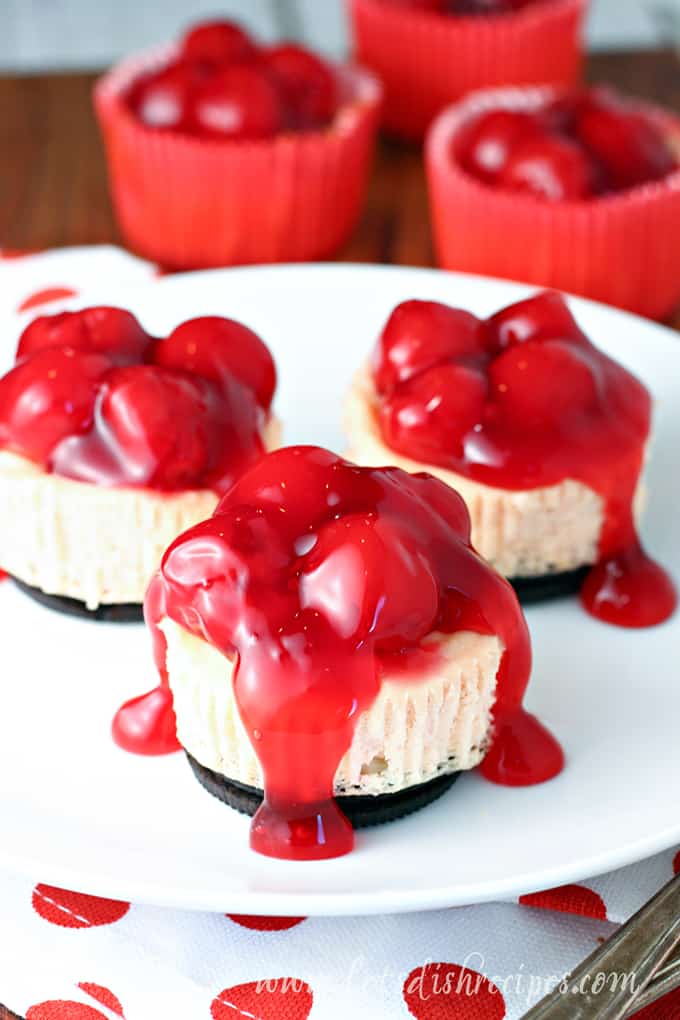 Mini Cherry Cheesecakes