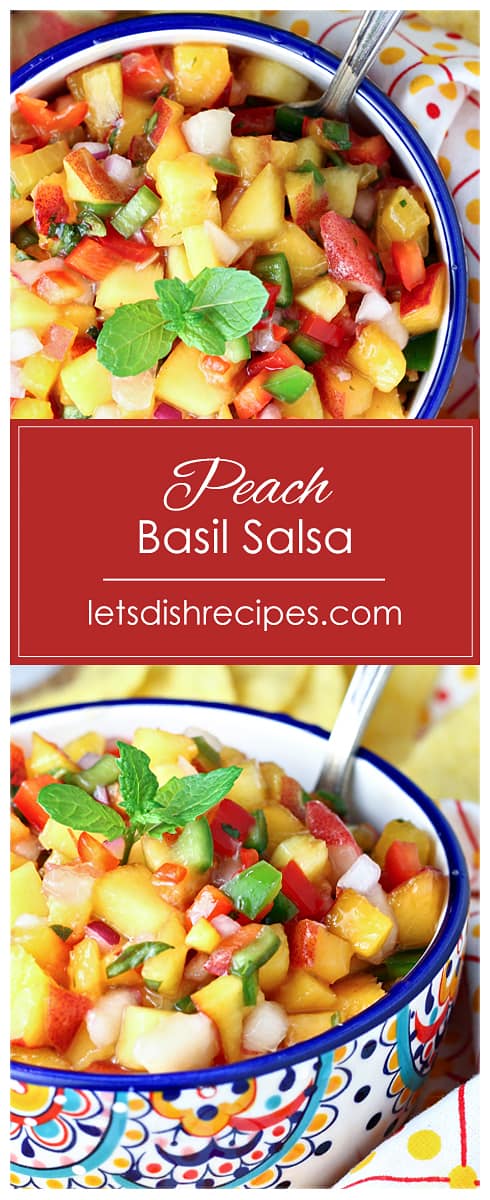 Peach Basil Salsa