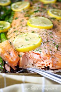 Sheet Pan Salmon and Asparagus — Let's Dish Recipes