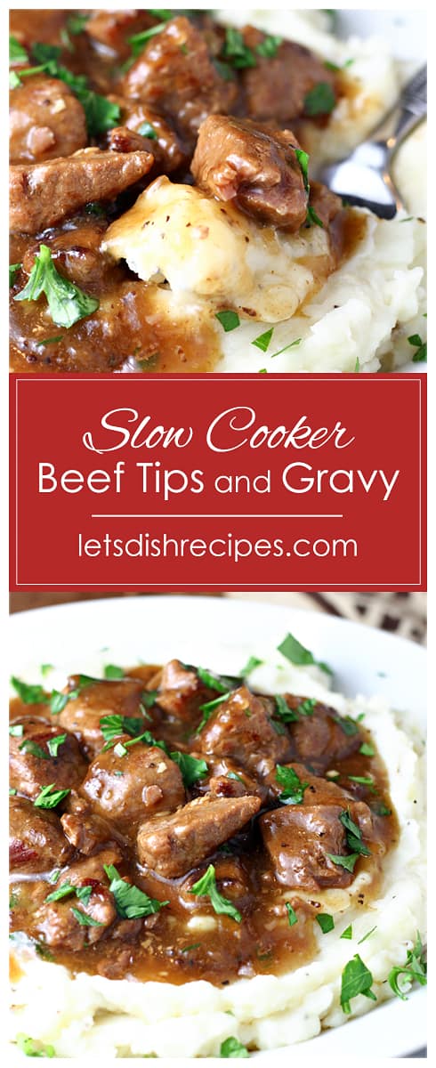 Slow Cooker Beef Tips with Gravy