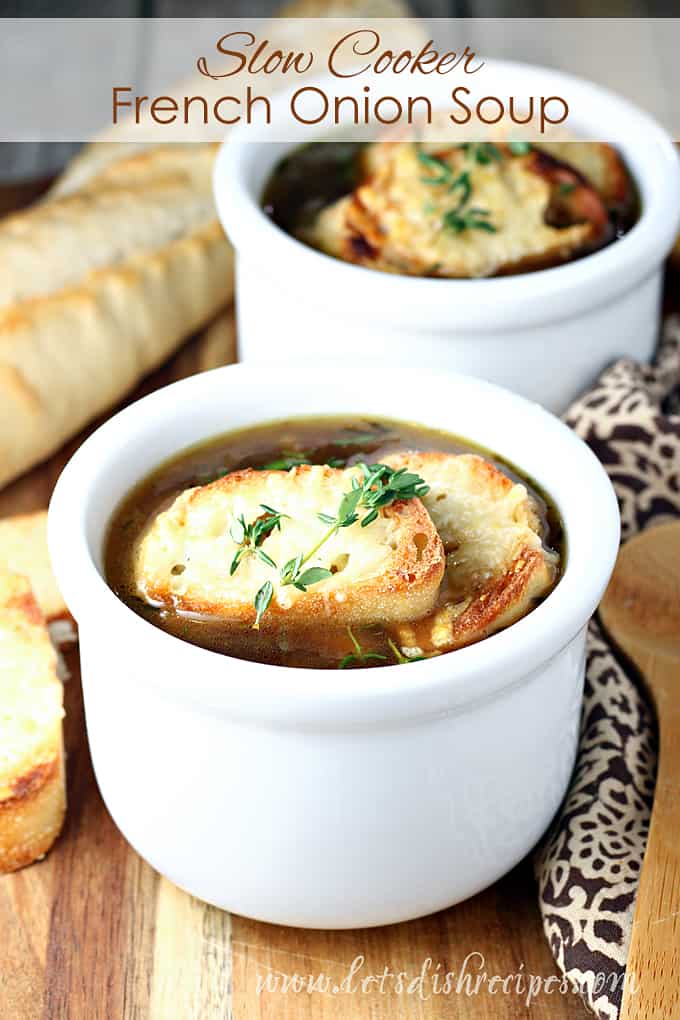 Simple Slow Cooker French Onion Soup