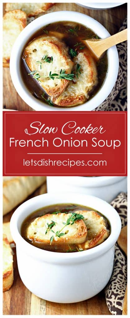 Simple Slow Cooker French Onion Soup — Let's Dish Recipes