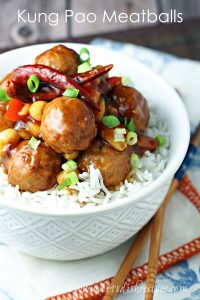 Slow Cooker Kung Pao Meatballs | Let's Dish Recipes