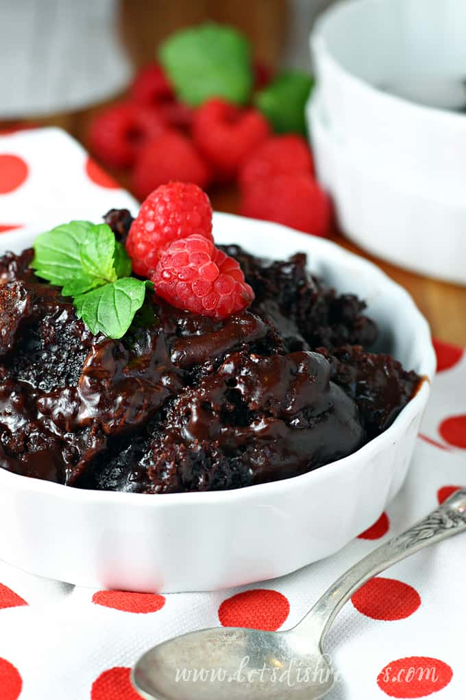 Easy Slow Cooker Chocolate Lava Cake
