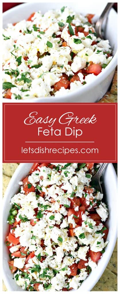 Easy Greek Feta Dip | Let's Dish Recipes