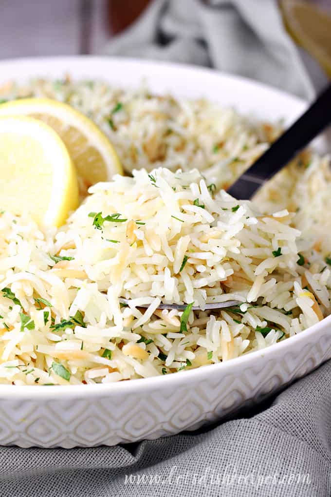 Greek Lemon Rice Pilaf