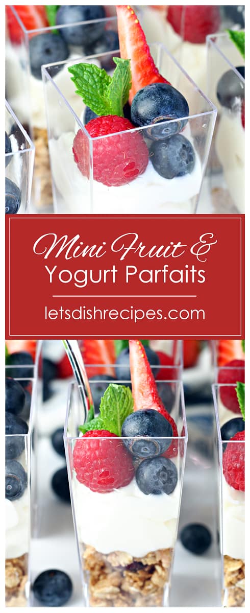 Mini Fruit and Yogurt Parfaits