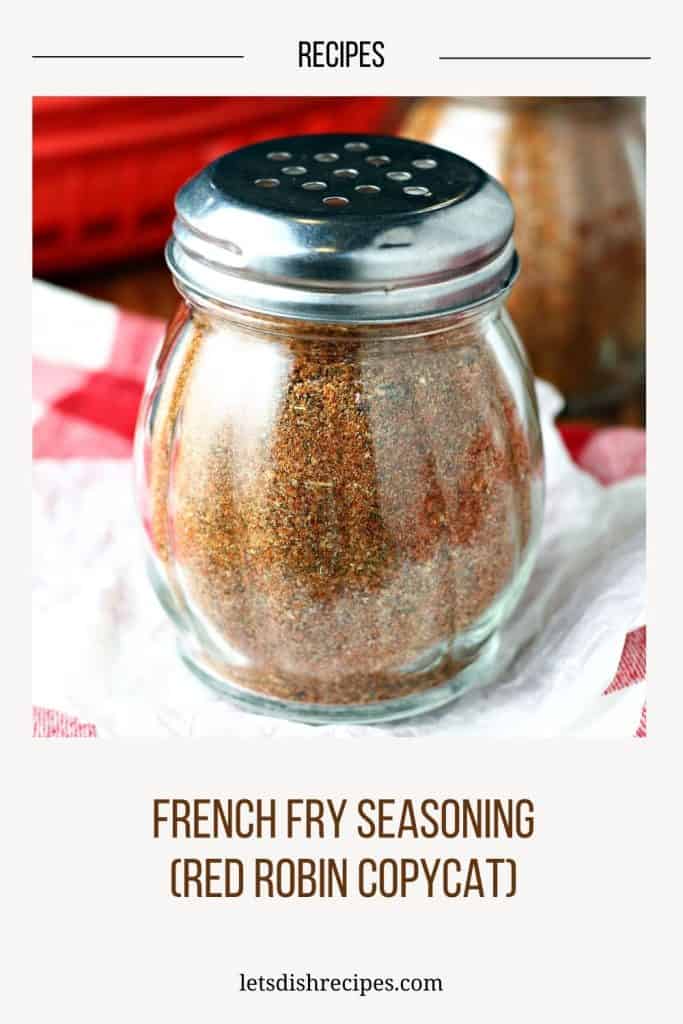 French Fry Seasoning Red Robin Copycat