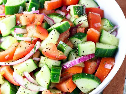 Cucumbers vs English Cucumbers  Cucumber & Tomato Salad with Red Onions &  Feta – Cooking Clarified