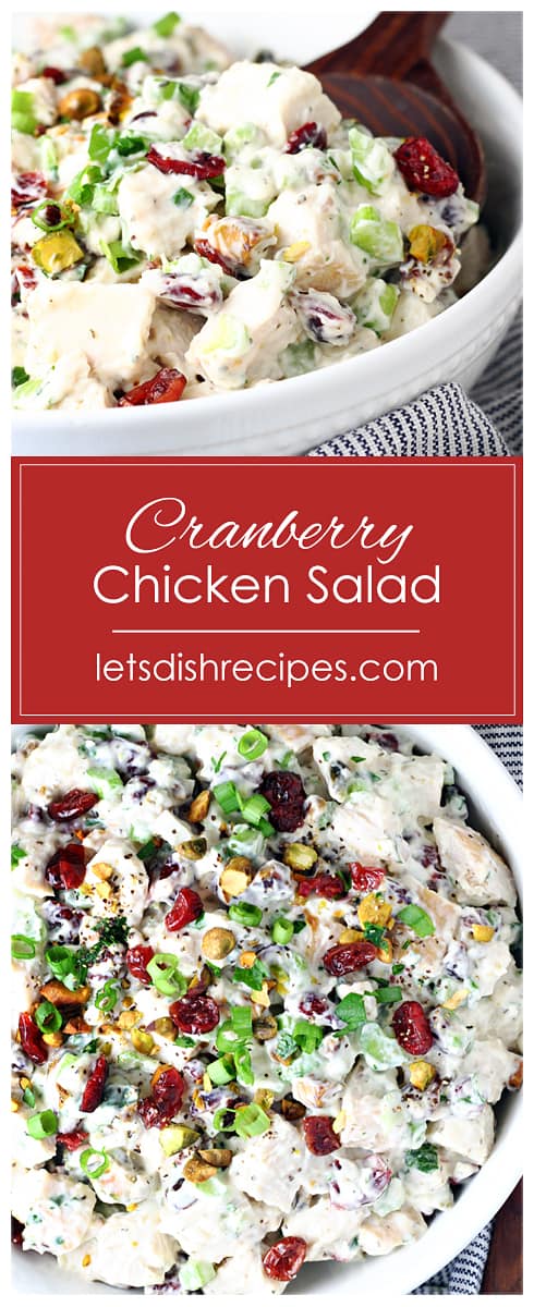 Cranberry Pistachio Chicken Salad