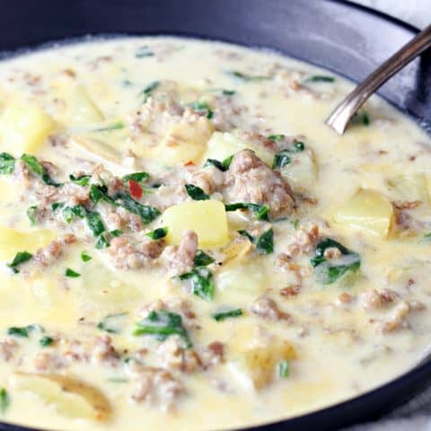 Sausage Potato and Spinach Soup