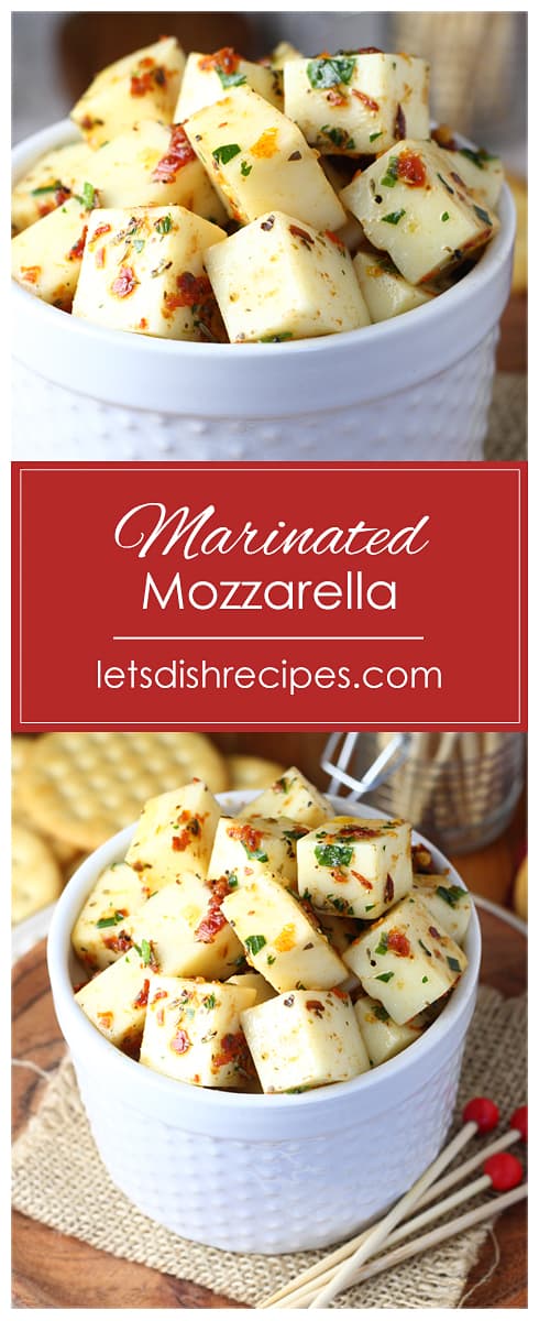 Marinated Mozzarella Cubes