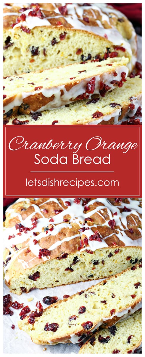 Easy Cranberry Orange Soda Bread