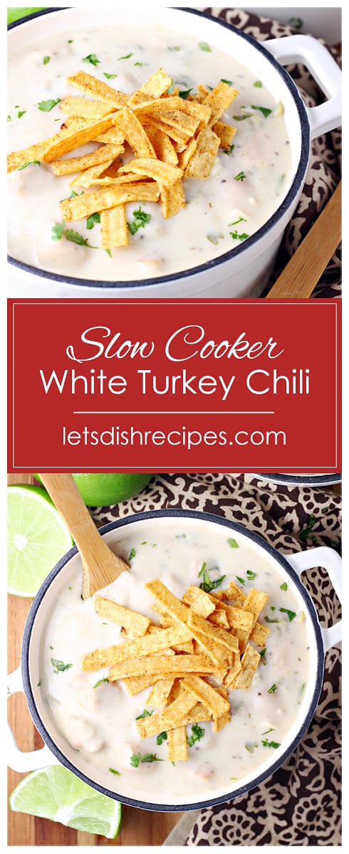 Slow Cooker White Turkey Chili