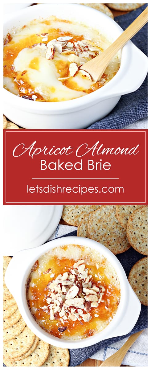 Apricot Almond Baked Brie