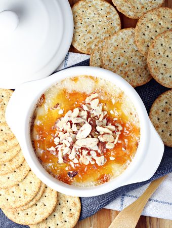 Apricot Almond Baked Brie